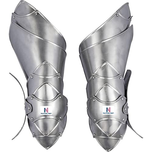Nautical-Mart Rikomer Steel Leg Guards (Silver)