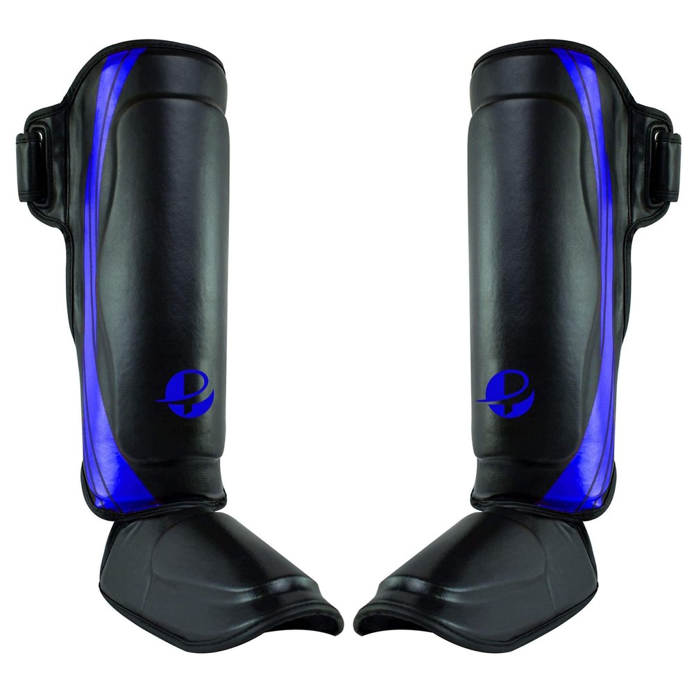 Ultimate - Performance Series - Shin Instep - Boxing MMA Muay Thai Taekwondo Training (Blue, S/M)