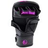 Ultimate - Performance Series - MMA Sparring Shooter Gloves - MMA Boxing Muay Thai Training Bag Work (S/M, Black / Purple) view 3