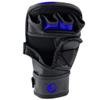Ultimate - Performance Series - MMA Sparring Shooter Gloves - MMA Boxing Muay Thai Training Bag Work (L/XL, Black / Blue) view 3