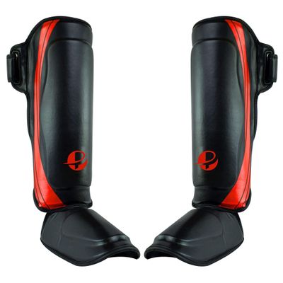 Ultimate - Performance Series - Shin Instep - Boxing MMA Muay Thai Taekwondo Training (Red, S/M)