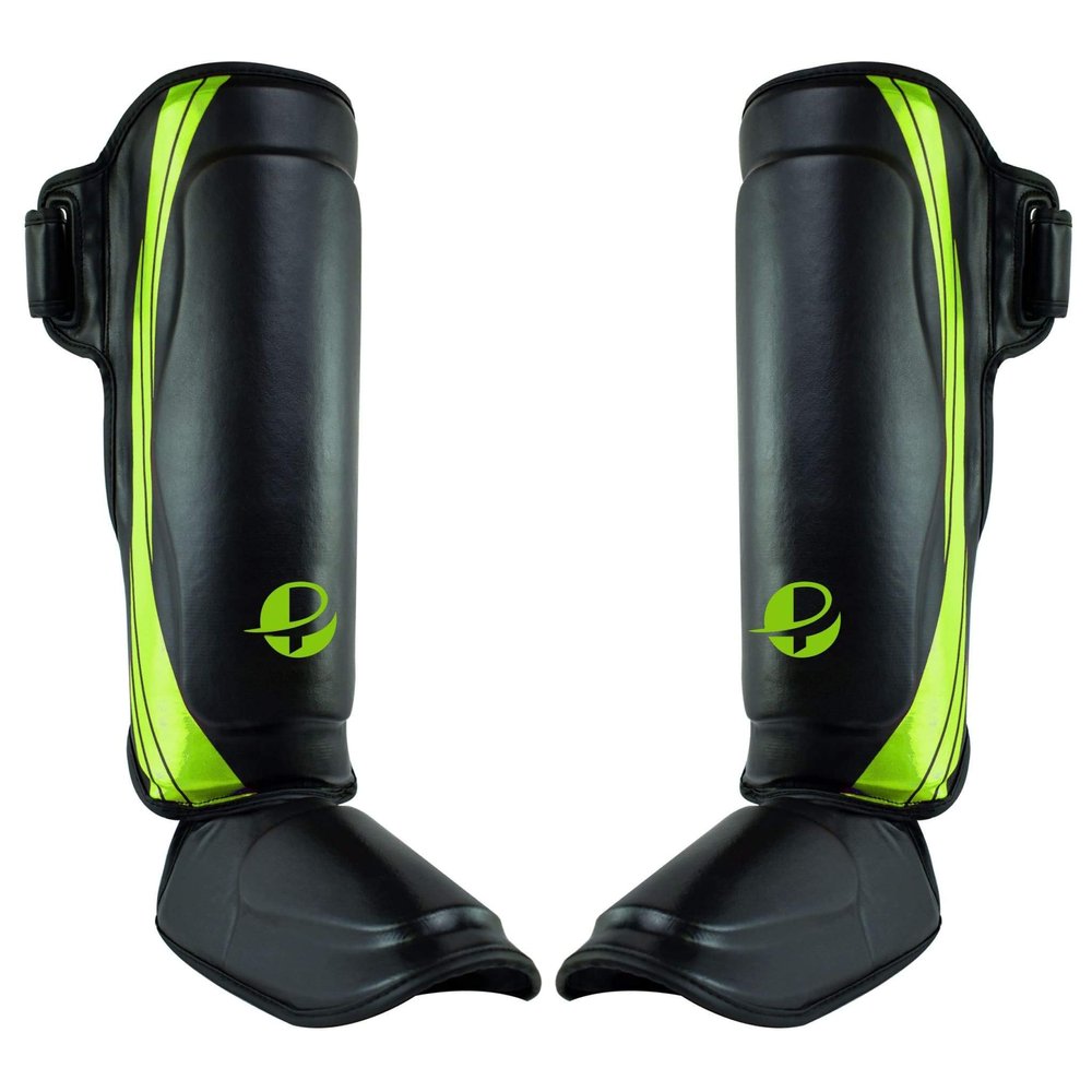 Ultimate - Performance Series - Shin Instep - Boxing MMA Muay Thai Taekwondo Training (Green, S/M)