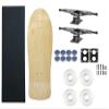 Moose Old School 80's Skateboard Complete 30" Natural with Hollow 7.0 Silver/Silver Trucks, 58mm White Wheels view 1