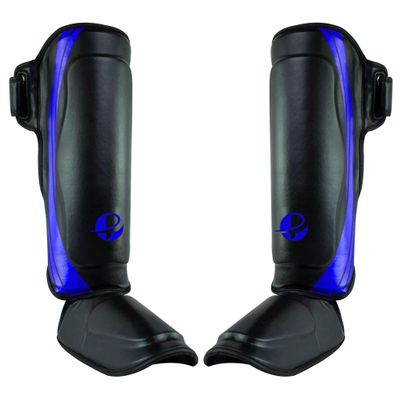 Ultimate - Performance Series - Shin Instep - Boxing MMA Muay Thai Taekwondo Training (Blue, L/XL)