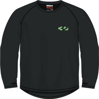 ThirtyTwo Men's Ridelite Merino Long Sleeve Shirt - Black/Olive | Medium