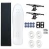 Moose Old School 80's Skateboard Complete 30" White with Hollow 7.0 Silver/Silver Trucks, 58mm White Wheels view 1