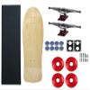 Moose Old School 80's Skateboard Complete 30" Natural with Hollow 7.0 Silver/Red Trucks, 58mm Red Wheels view 1