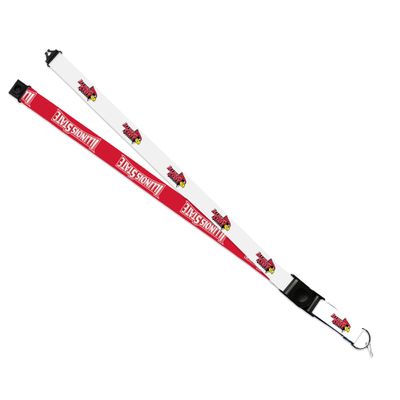 Rico Industries NCAA Illinois State Redbirds Primary 18" x 1" Premium Unisex-Adult Safety Breakaway Lanyard