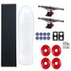 Moose Old School 80's Skateboard Complete 30" White with Hollow 7.0 Silver/Red Trucks, 58mm Red Wheels view 1