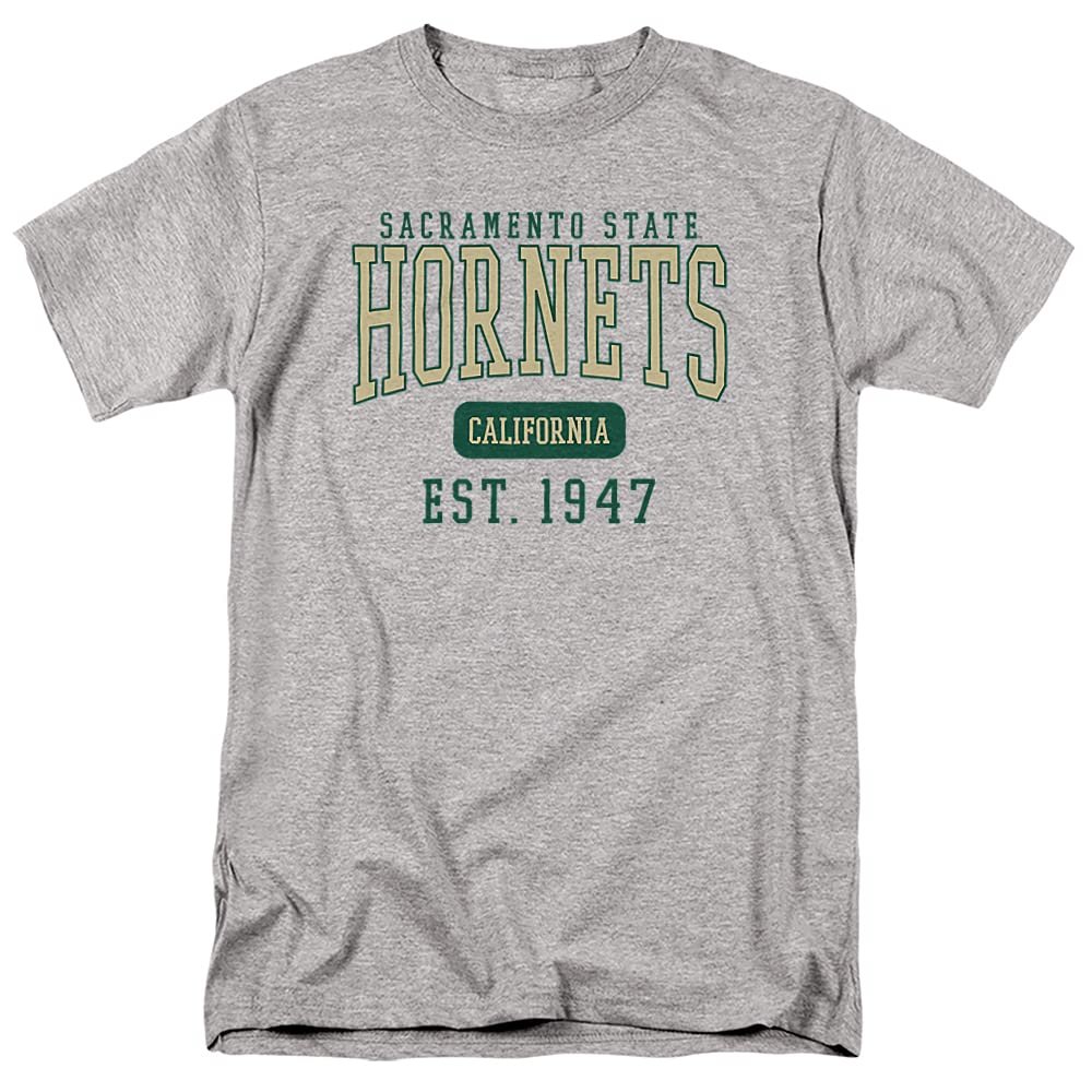 Sacramento State University Official Est. Date Unisex Adult T-Shirt, Athletic Heather, 4X-Large
