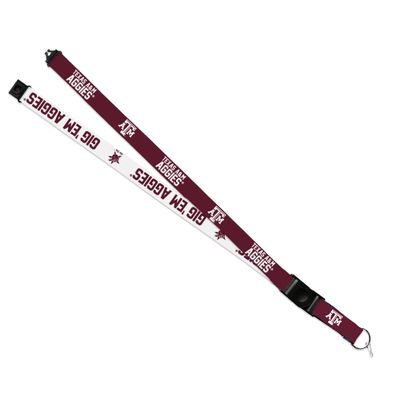 Rico Industries NCAA Texas A&M Aggies Primary 18" x 1" Premium Unisex-Adult Safety Breakaway Lanyard