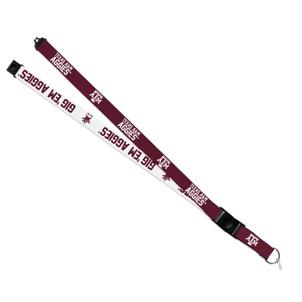 Rico Industries NCAA Texas A&M Aggies Primary 18" x 1" Premium Unisex-Adult Safety Breakaway Lanyard