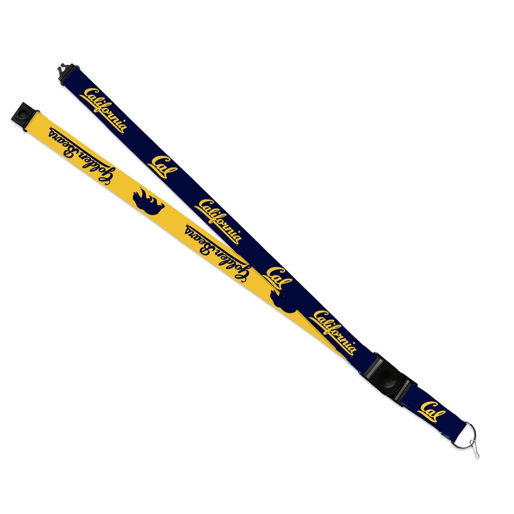 Rico Industries NCAA Cal Berkeley Golden Bears Primary 18" x 1" Premium Unisex-Adult Safety Breakaway Lanyard
