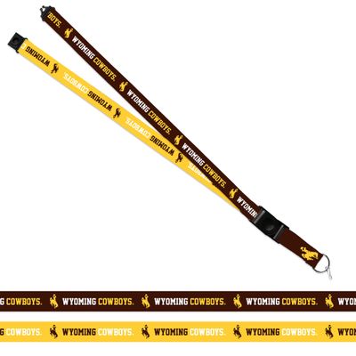 Rico Industries NCAA Wyoming Cowboys 18" x 1" Premium Unisex-Adult Safety Breakaway Lanyard
