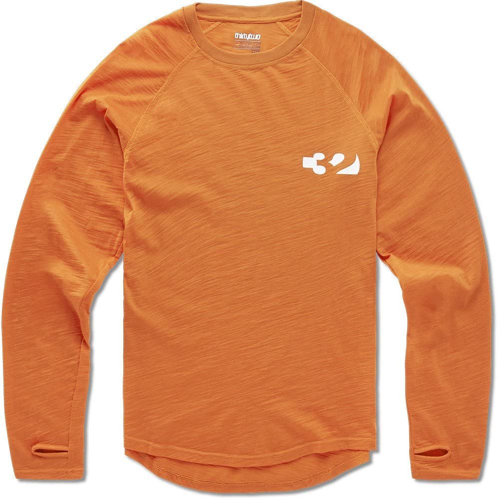 ThirtyTwo Men's Ridelite Merino Long Sleeve Shirt - Orange | Small