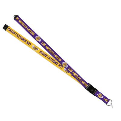 Rico Industries NBA Basketball Los Angeles Lakers Team Colors 18" x 1" Premium Unisex-Adult Safety Breakaway Lanyard
