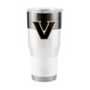 Logo Brands NCAA Vanderbilt Commodores - 30oz Colorblock Stainless Steel Tumbler, Double-Wall Vacuum Insulated, Slider Lid, Ergonomic Design, Silicone Grip view 1