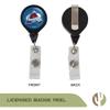 Desert Cactus Colorado Avalanche Retractable Badge Holder NHL Team ID Reel with Ticket Clip for Lanyard, Work, School & Office Access view 2
