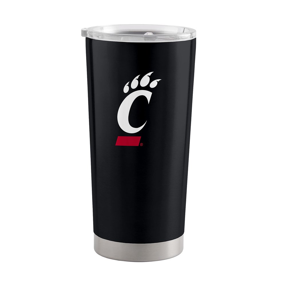 Logo Brands NCAA Cincinnati Bearcats Game Day 20 oz Stainless Steel Tumbler  Vacuum Insulated Double Wall Travel Mug with Slider Lid,Team Color - Keeps Drinks Hot & Cold for Hours