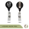 Desert Cactus Los Angeles Kings Retractable Badge Holder NHL Team ID Reel with Ticket Clip for Lanyard, Work, School & Office Access view 2
