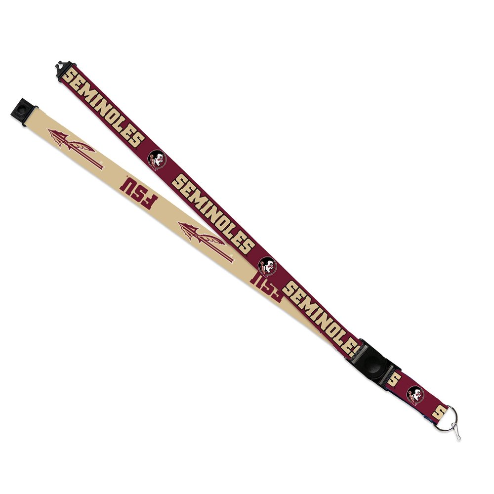 Rico Industries NCAA Florida State Seminoles 18" x 1" Premium Unisex-Adult Safety Breakaway Lanyard