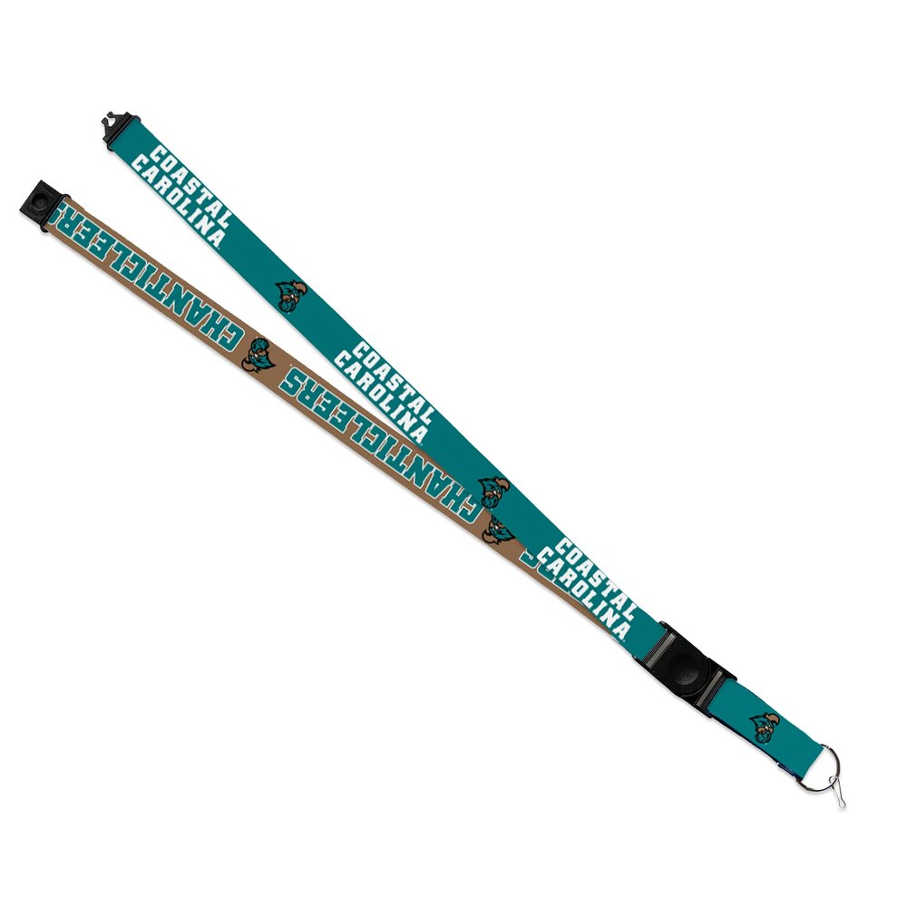 Rico Industries NCAA Coastal Carolina Chanticleers 18" x 1" Premium Unisex-Adult Safety Breakaway Lanyard