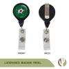Desert Cactus Dallas Stars Retractable Badge Holder NHL Team ID Reel with Ticket Clip for Lanyard, Work, School & Office Access view 2