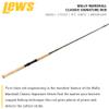 Lew's Wally Marshall Classic Signature Jigging Fishing Rod, 9-Foot 1-Piece IM8 Graphite Rod, Medium-Light Power with Moderate Action, Stainless Steel Guides, Cork Handle, Black view 2