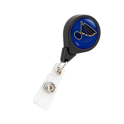 Desert Cactus St. Louis Blues Retractable Badge Holder NHL Team ID Reel with Ticket Clip for Lanyard, Work, School & Office Access