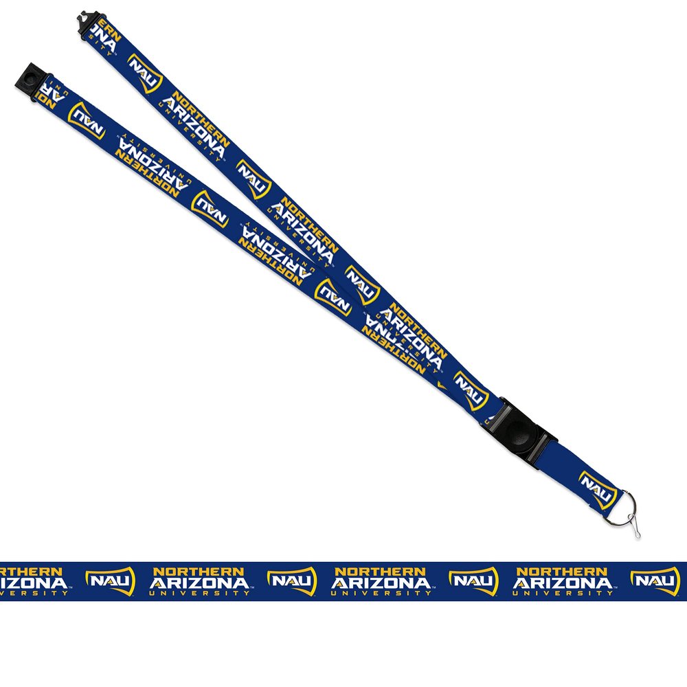 Rico Industries NCAA Northern Arizona Lumberjacks 18" x 1" Premium Unisex-Adult Safety Breakaway Lanyard