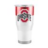 Logo Brands NCAA Ohio State Buckeyes - 30oz Gameday Stainless Steel Tumbler, Double-Wall Vacuum Insulated, Slider Lid, Ergonomic Design, Silicone Grip view 1