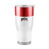 Logo Brands NCAA Ohio State Buckeyes - 30oz Gameday Stainless Steel Tumbler, Double-Wall Vacuum Insulated, Slider Lid, Ergonomic Design, Silicone Grip view 2