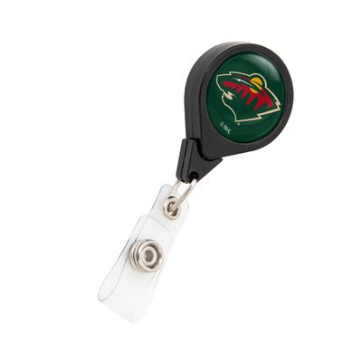 Desert Cactus Minnesota Wild Retractable Badge Holder NHL Team ID Reel with Ticket Clip for Lanyard, Work, School & Office Access