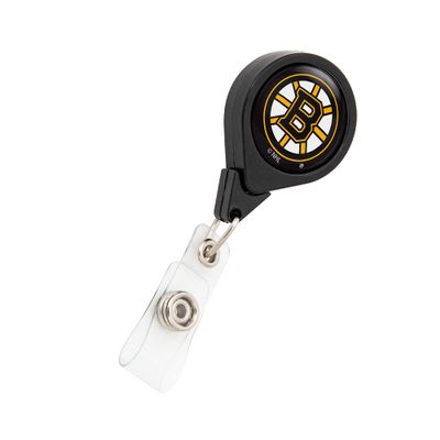 Desert Cactus Boston Bruins NHL Team Retractable Badge Holder NHL Team ID Reel with Ticket Clip for Lanyard, Work, School & Office Access