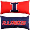 College Covers Everything Comfy Illinois Fighting Illini 2 Sided Bolster Small Travel Pillow Decorative Pillow 16 x 6 view 1