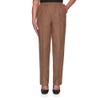 Alfred Dunner Womens Petite Classic Signature Fit Textured Trousers with All-Around Elastic Waistband Size 6P view 1