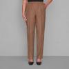 Alfred Dunner Womens Petite Classic Signature Fit Textured Trousers with All-Around Elastic Waistband Size 6P view 3