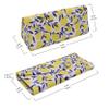 Real Sic Glasses Case for Men and Women - Magnetic Folding Hard Shell Sunglass Holder - Vegan Leather Eyeglass Protector, Variety of Styles Inspired by Nature - (Lemon) view 2