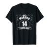 14th Wedding Anniversary 14 Years Marriage Matching Couple T-Shirt view 1