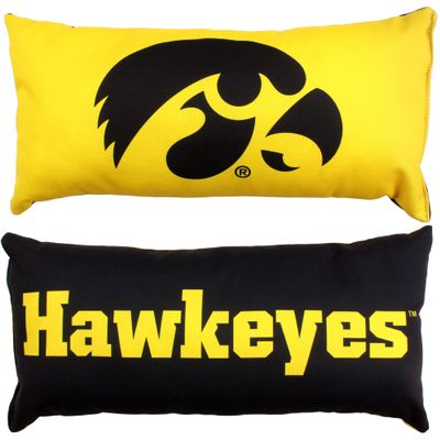 College Covers Everything Comfy Iowa Hawkeyes 2 Sided Bolster Small Travel Pillow Decorative Pillow 16 x 6