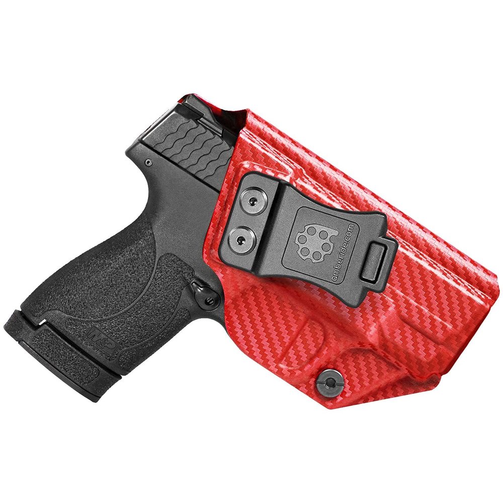 Amberide S&W Shield Plus IWB Holster,Kydex-Boltaron Inside Waistband Fit M&P Shield Plus M2.0 M1.0 3.1" 9mm/.40,Secure Retention,Quick Draw,030 Cant