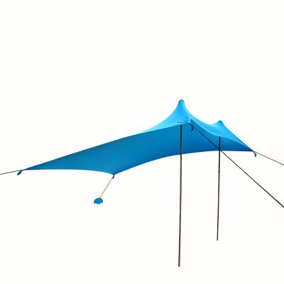 YINHA Beach Tent, Portable Sun Shelter Plus UPF 50+ Protection Tents 3-5 People, for Outdoors Camping Trips, Fishing, Picnics (with 2 Poles)