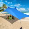 YINHA Beach Tent, Portable Sun Shelter Plus UPF 50+ Protection Tents 3-5 People, for Outdoors Camping Trips, Fishing, Picnics (with 2 Poles) view 4
