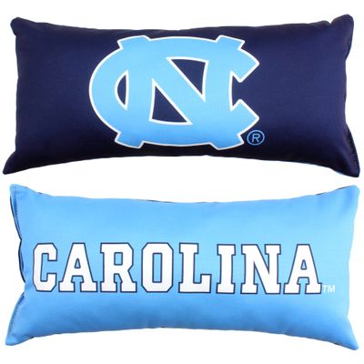College Covers Everything Comfy North Carolina Tar Heels 2 Sided Bolster Small Travel Pillow Decorative Pillow 16 x 6