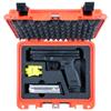 Evergreen Single Pistol Case - USA Made Mil Spec Single Pistol w/Magazine storage capacity case - Best hard protective case for home storage and secure travel view 1