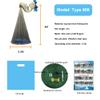 Professional Sea Fishing Nets, Big Frisbee Hand Throwing Nets, Big Eye Thick Fishing Line Throwing Nets, Disc Iron Chain Throwing Nets, Fresh and Salt Water,800 view 3