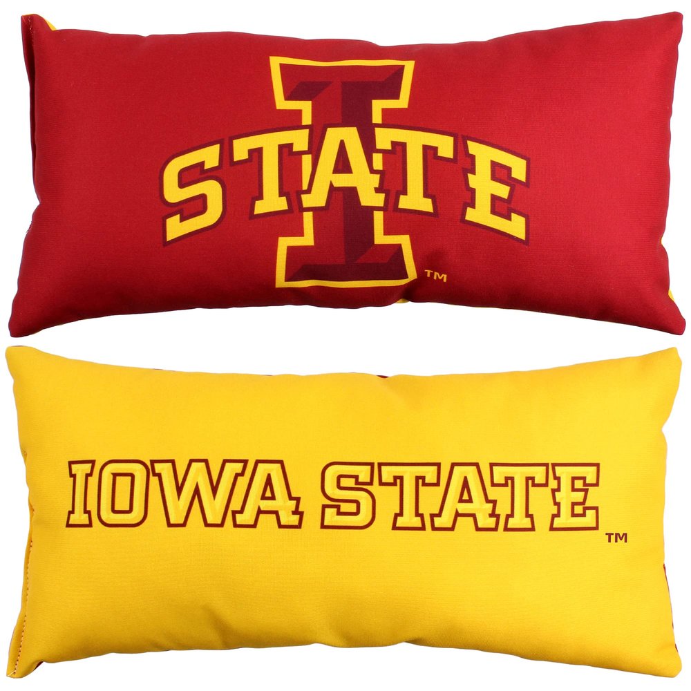 College Covers Everything Comfy Iowa State Cyclones 2 Sided Bolster Small Travel Pillow Decorative Pillow 16 x 6