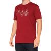 100% Vision T-Shirt Brick XL view 1