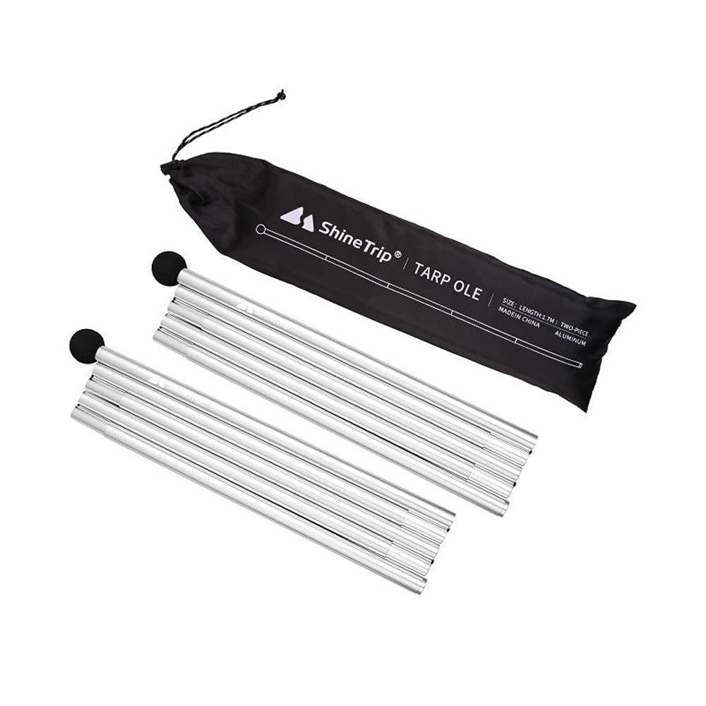 Outdoor Aluminum Alloy Canopy Pole Beach Tent Support Frame Camping Accessories Top Ball Telescopic Hall Pole