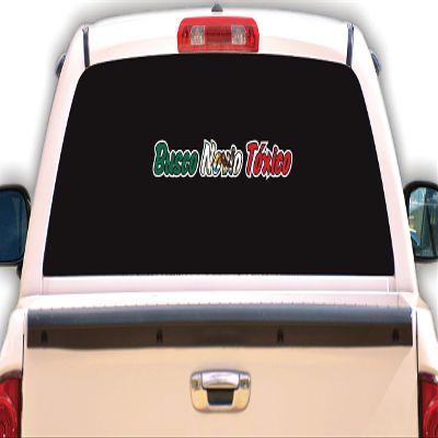 Busco Novio Toxico Decal Car Window Laptop Vinyl Sticker Toxic Boyfriend Trokas (Mexican Flag, 3.2" x 24")